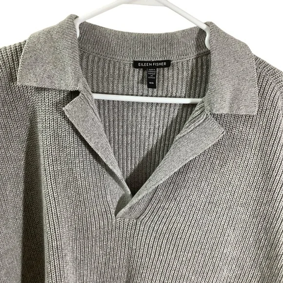 Eileen Fisher
Cashmere and Cotton Blend Polo Knit Sweater - Picture 2 of 6
